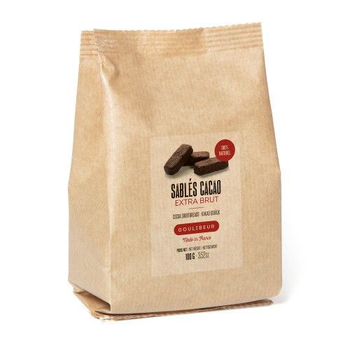 Sablés cacao, extra brut 100g