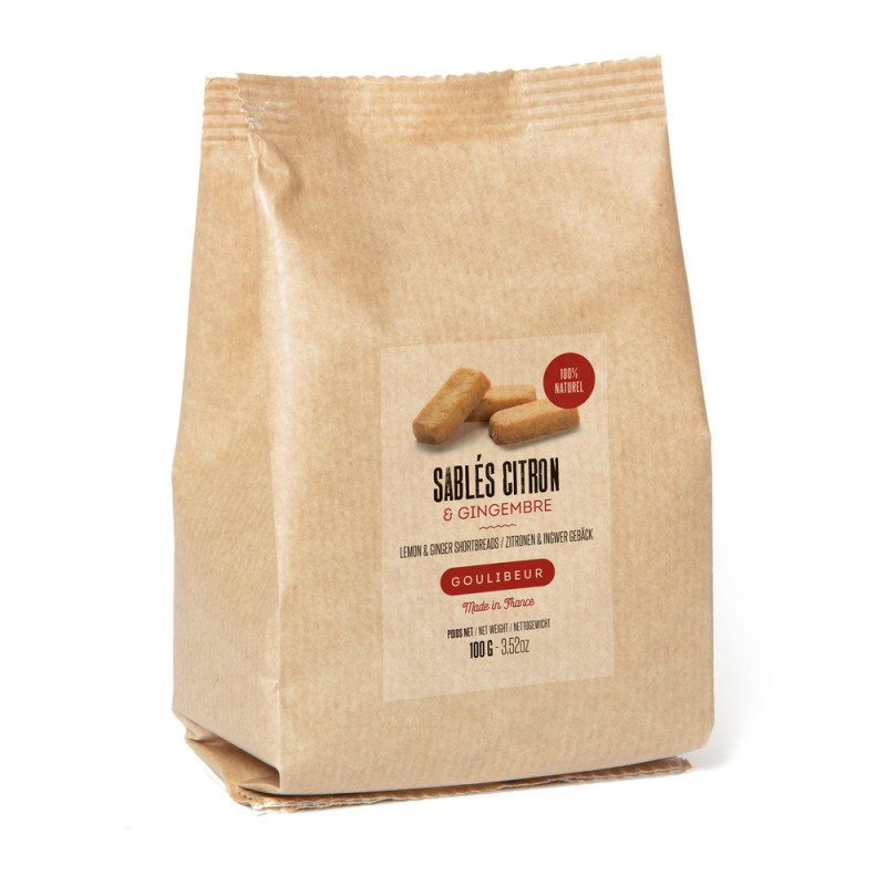 Sablés citron & gingembre 100g