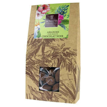Amandes enrobées au chocolat noir - 120g