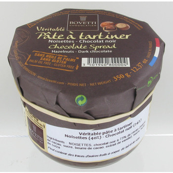 Pâte à tartiner, chocolat noir et noisettes - 350g