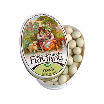 Bonbon Anis de Flavigny: boite ovale 50g a l anis