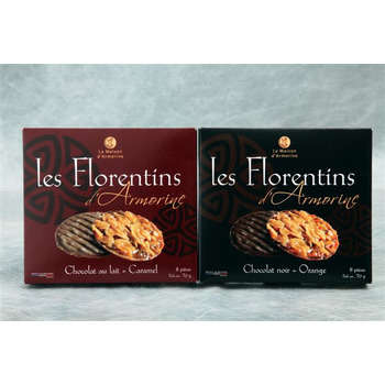 Biscuits florentins : chocolat noir