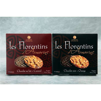 Etui de florentins, au chocolat noir