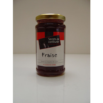 Confiture de fraise, cuisson au chaudron de cuivre