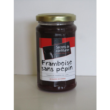 Confiture de framboise sans pépin, cuisson au chau