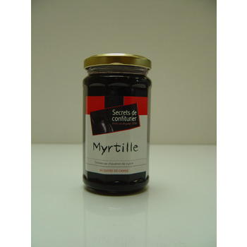 Confiture de myrtille, cuisson au chaudron de cuiv