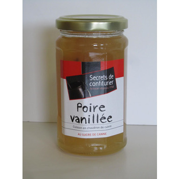 Confiture à la poire vanillée, cuisson au chaudron
