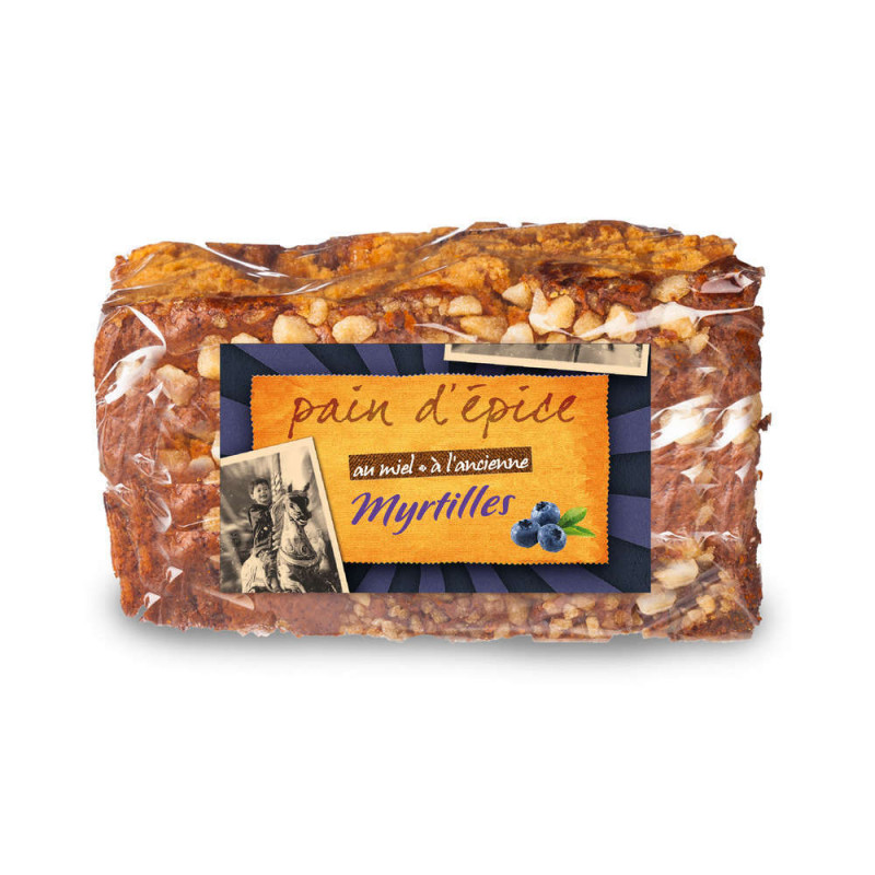 Pain d'épices, 500g - Myrtille à l'ancienne