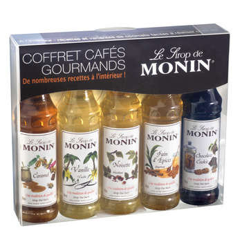 Coffret Café Gourmand: 5 sirops assortis (5cl)