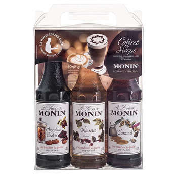 Coffret Barista : choco cookie, noisette, caramel