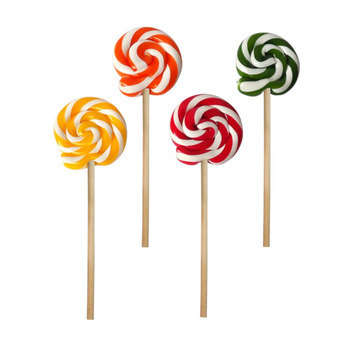 Sucette ronde, spirale en sucre - 40g