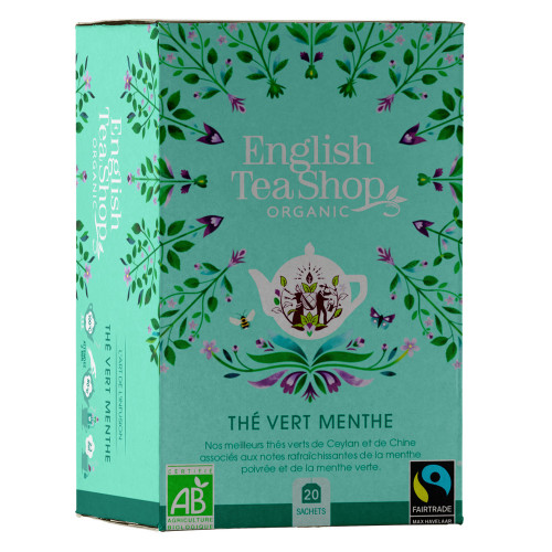 Thé vert bio à la menthe - 20 sachets
