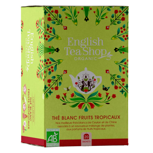 Thé blanc bio aux fruits tropicaux - 20 sachets