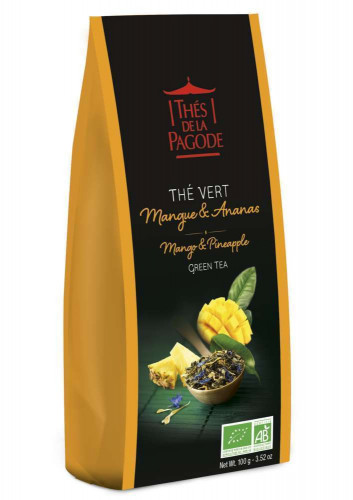 Thé vert bio à la mangue et à l'ananas - 100g