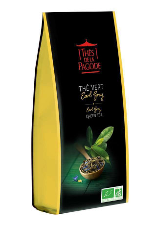 Thé vert bio Earl Grey - 100g