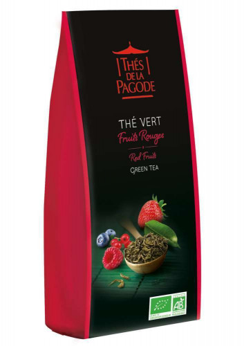Thé vert bio aux fruits rouges - 100g