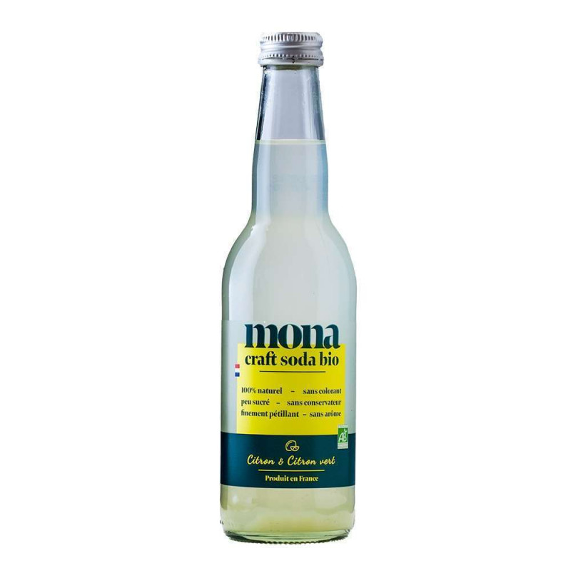 Craft Soda bio, citron et citron vert - 33cl