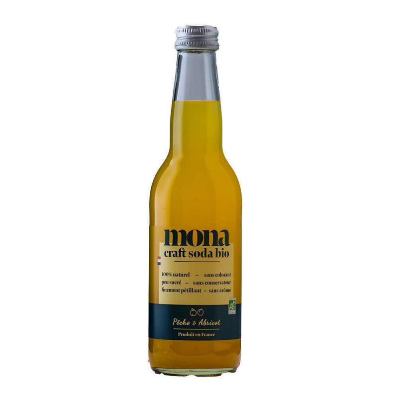 Craft Soda bio, pêche et abricot - 33cl