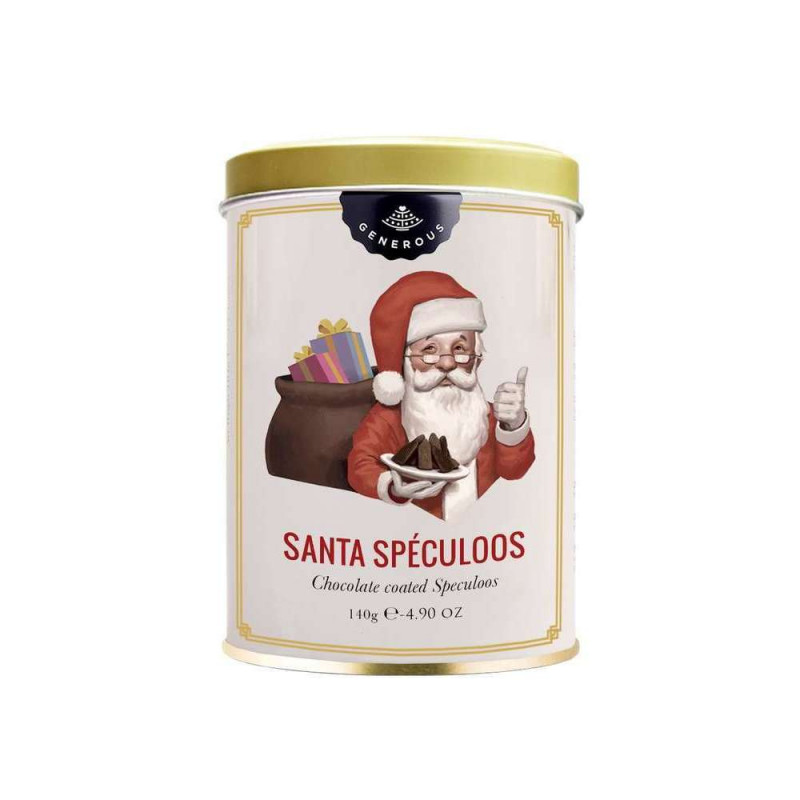 Biscuits Santa Spéculoos nappés chocolat noir