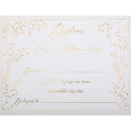 Diplôme de la Meilleure Atsem Fleurs des Champs -