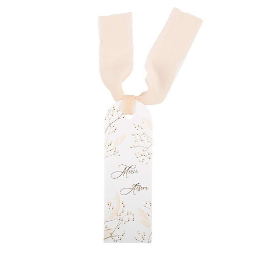 Marque-Page Merci Astem Fleurs des Champs - 15x5cm