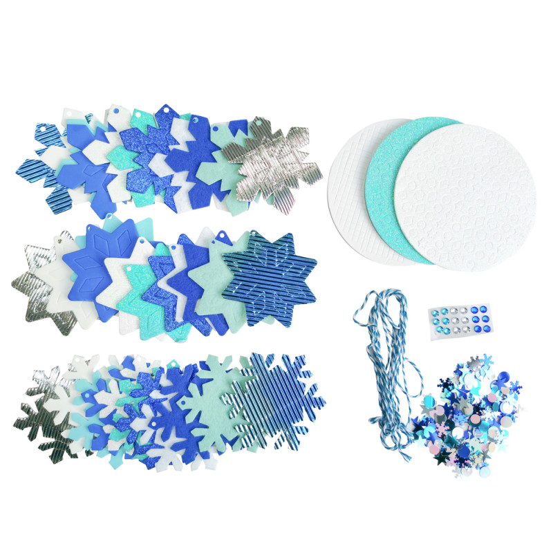 Méga pack Noël bleu - environ 350 pièces