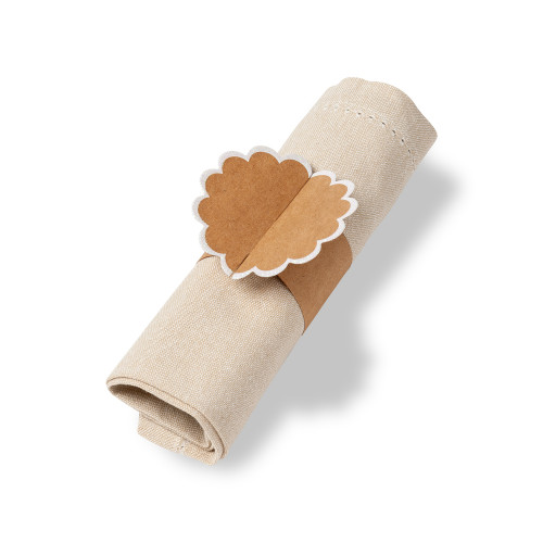 8 ronds de serviette Feston - 23x7cm