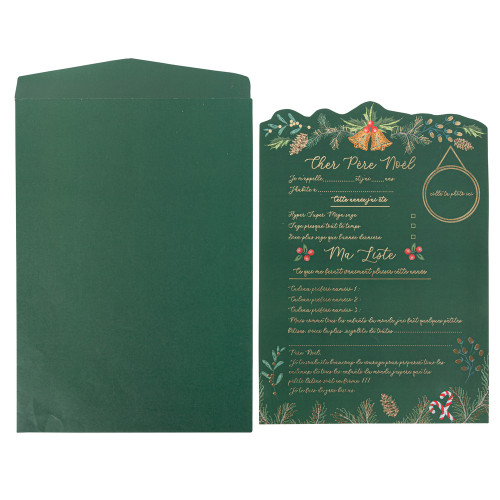 Lettre au Père Noël Noël d'antan - 21x29cm + envel