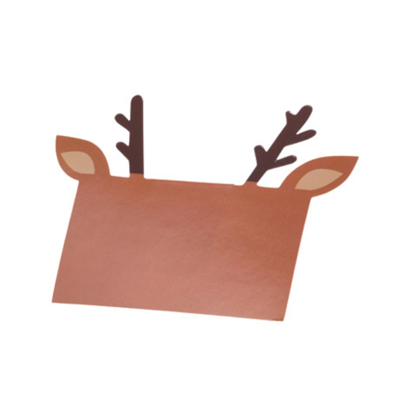 8 marque-places Rudolph et ses jolis bois - 10x12c