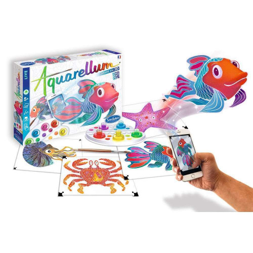Jeu créatif DIY Aquarellum Live Fonds marins