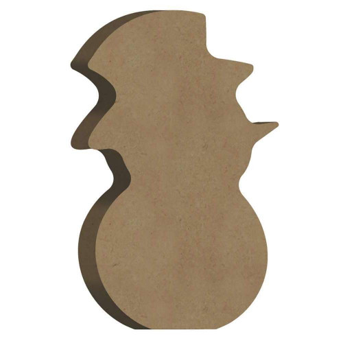 Décor noël en bois à customiser : bonhomme de neig