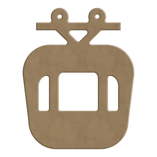 Décor noël en bois à customiser : télécabine