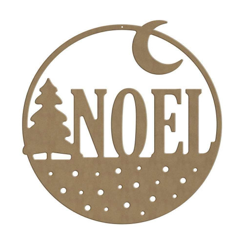 Décor Noël en bois à customiser : suspension