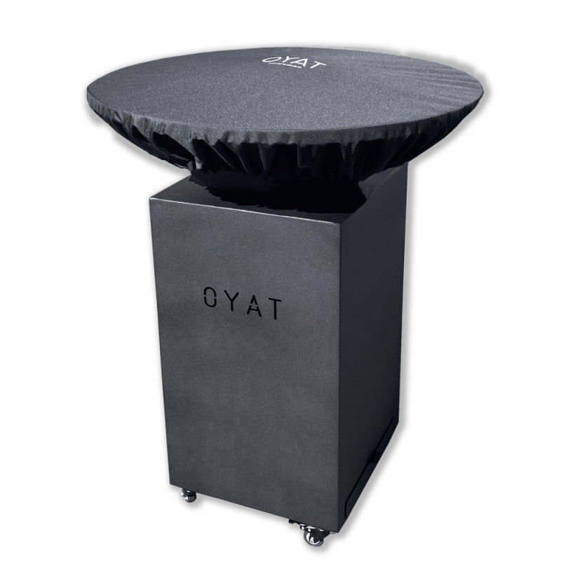Housse pour brasero en polyester noir - D. 82xH. 1