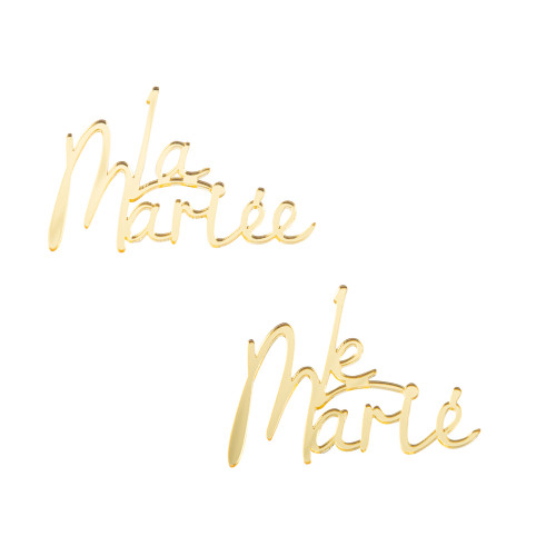 Décoration de mariage Le Marié et La Mariée en Ple