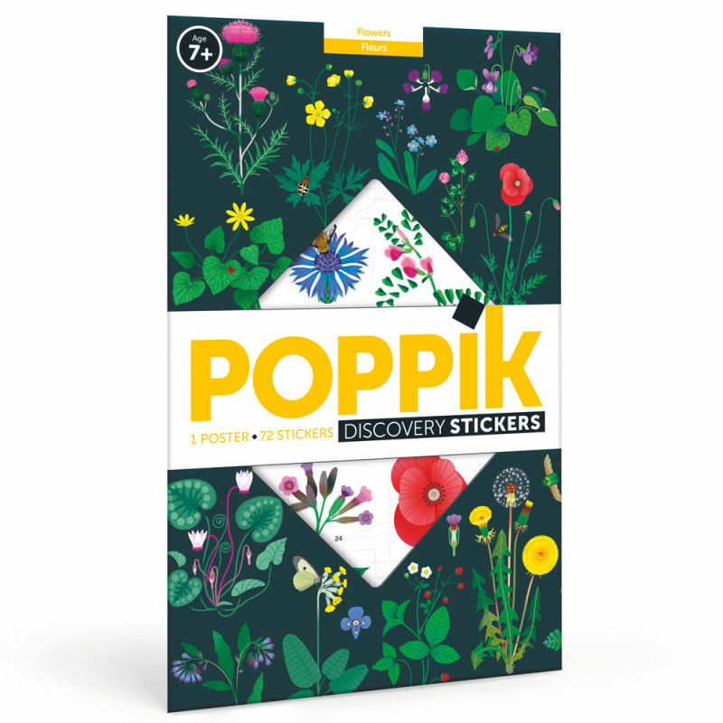 Poster à stickers botaniques DIY et ses 72 sticker