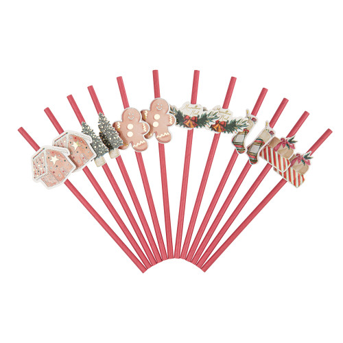 Pailles Noel Gourmand x12