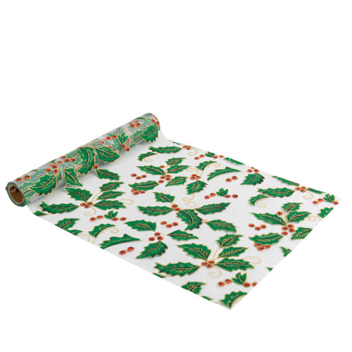 Chemin De Table Houx Noel 28Cmx3M