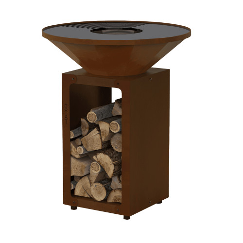 Brasero 68 cognac D68 H89cm