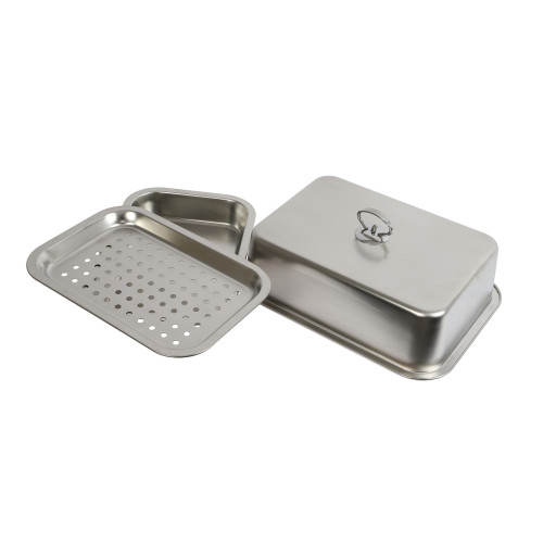 Kit cuisson vapeur : plat, support ajouré et cloch