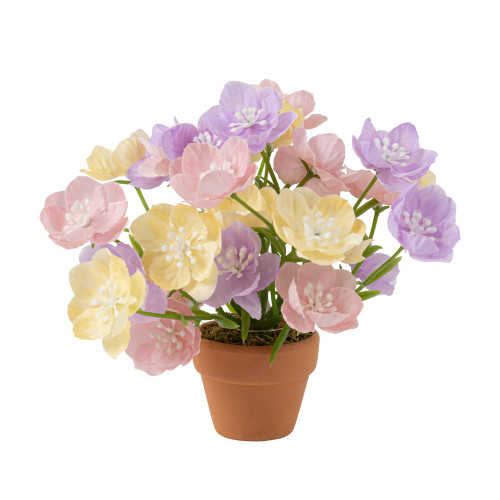 Composition de fleurs artificielles, coloris mixte