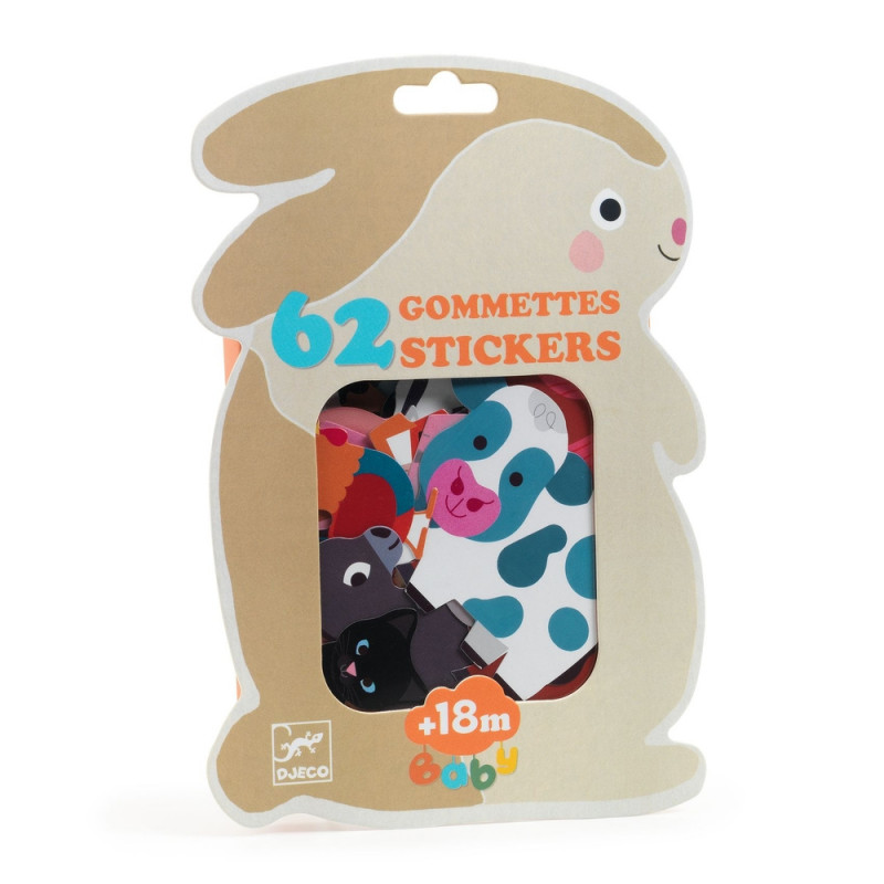 Gommettes, stickers à coller 'Animaux de la ferme'