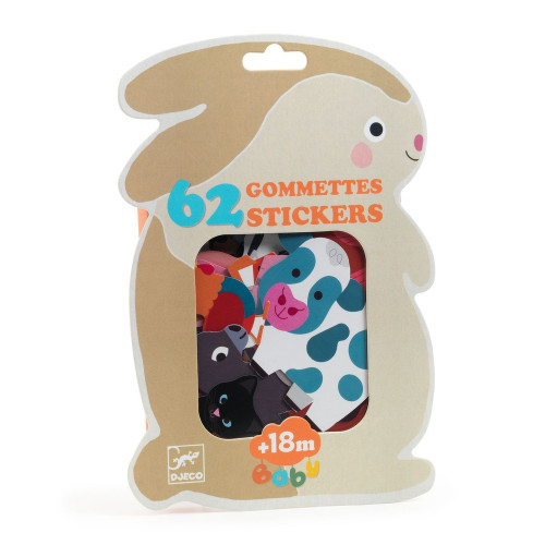 Gommettes, stickers à coller 'Animaux de la ferme'