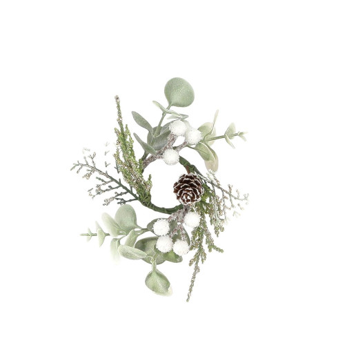 Rond de serviette de Noël neige glaciale, coloris