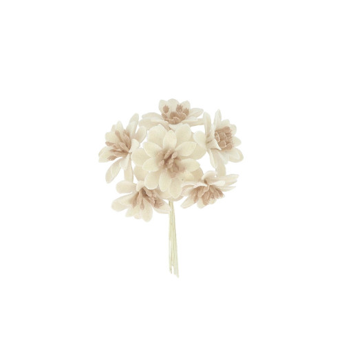 Fleur artificielle : poinsettia sur tige, coloris