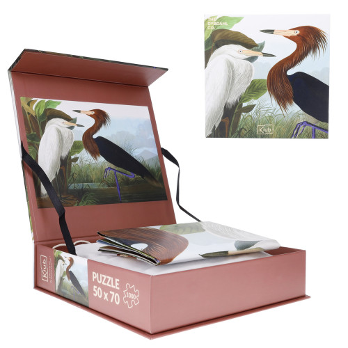 Puzzle 1000 pièces avec pochon 'Hérons' - L. 70xl.
