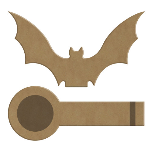 Support porte-bougie inversé, chauve-souris à déco