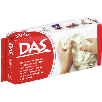 Pâte à modeler DAS Pain de 500g blanc