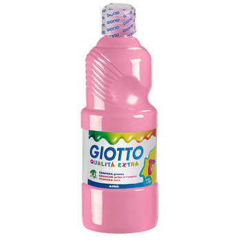 Gouache rose Giotto, le flacon de 500 ml prêt à l'