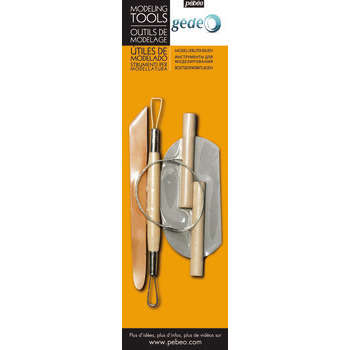 Set de 4 outils de modelage, pour sculpter la terr